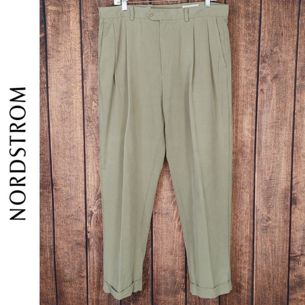 36x32 Vtg Mens Pleated Front Classic Dress Pants Like New